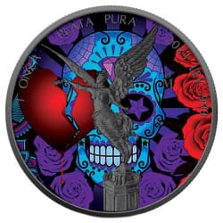 Stříbrná mince 1 Oz Golden Noir Series Libertad Love Kills 2023 Kolorováno