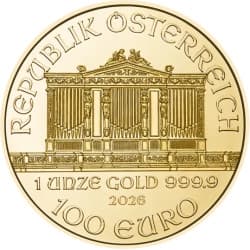 Zlatá mince 1 Oz Wiener Philharmoniker 2026