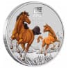 Stříbrná mince 1 Oz Lunar Series III Year of the Horse 2026 Kolorováno