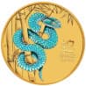 Zlatá mince 1/10 Oz Lunar Series III Year of the Snake 2025 Kolorovaná