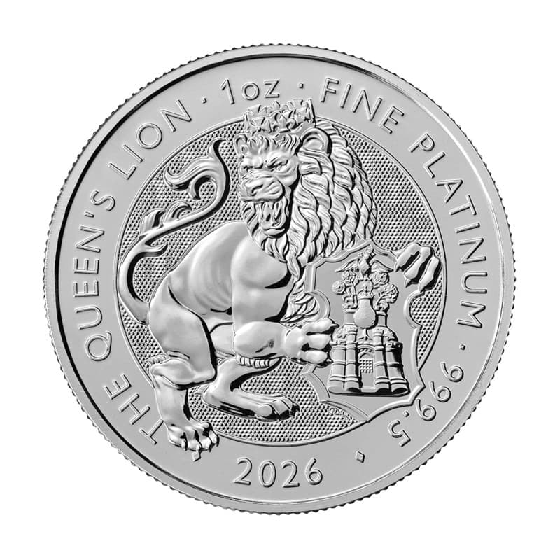 Platinová mince 1 Oz The Tudor Beasts Queens Lion 2026