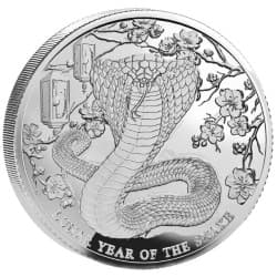 Stříbrná mince 1 Oz Pitcairn Island Lunar Year of the Snake 2025