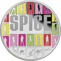 Stříbrná mince 1 Oz Music Legends Spice Girls 2026 Proof + Kolorováná