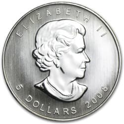 Stříbrná mince 1 Oz Maple Leaf 2008