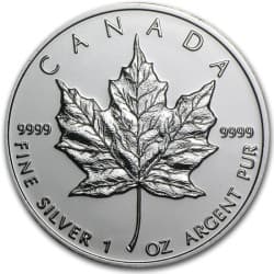 Stříbrná mince 1 Oz Maple Leaf 2009