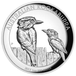 Stříbrná mince 1 Oz Kookaburra 2017 Proof + High Relief