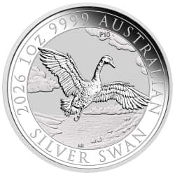 Stříbrná mince 1 Oz Australian Swan 2026 10th Anniversary