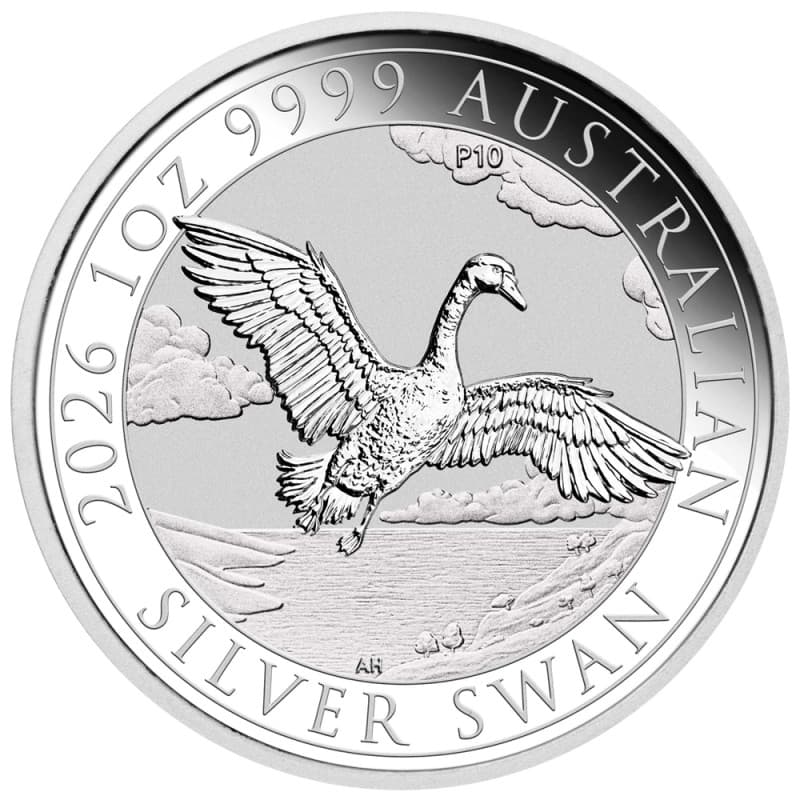 Stříbrná mince 1 Oz Australian Swan 2026 10th Anniversary