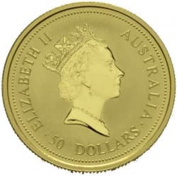 Zlatá mince 1/2 Oz Kangaroo Nugget 1994