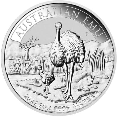 Stříbrná mince 1 Oz Australian Emu 2021