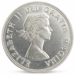 Stříbrná mince 1 Dollar Canada British Columbia 1958