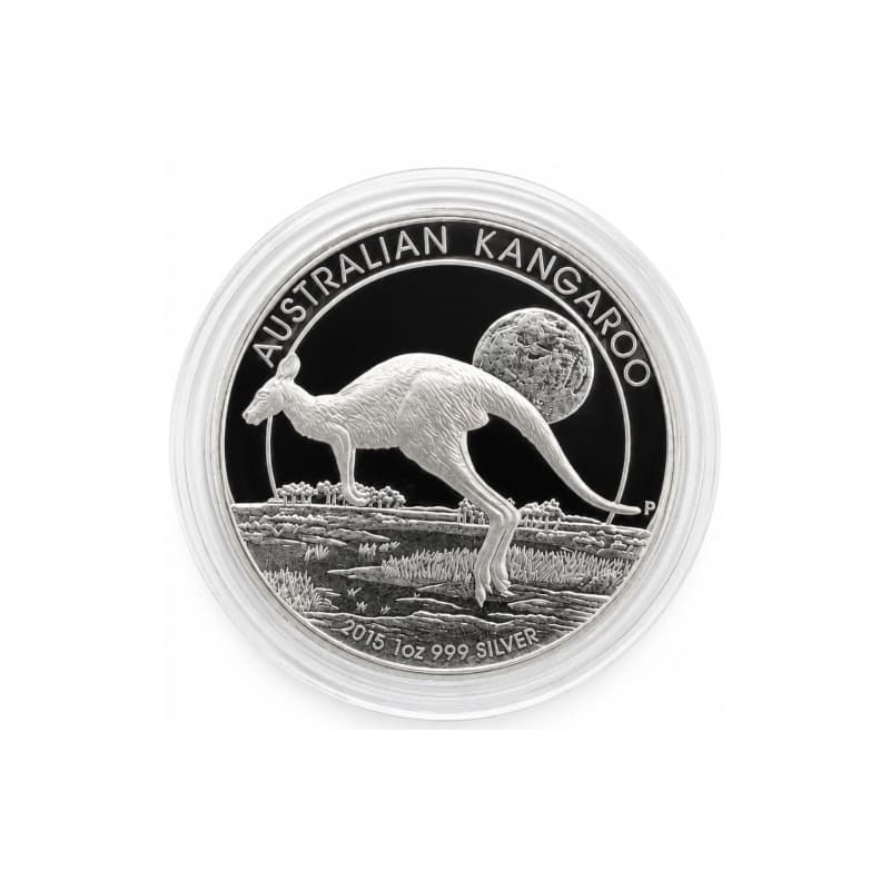 Stříbrná mince 1 Oz Kangaroo 2015 High relief proof