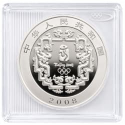Stříbrná mince 1 Oz Olympijské hry v Pekingu 2008 - Koulení obruče