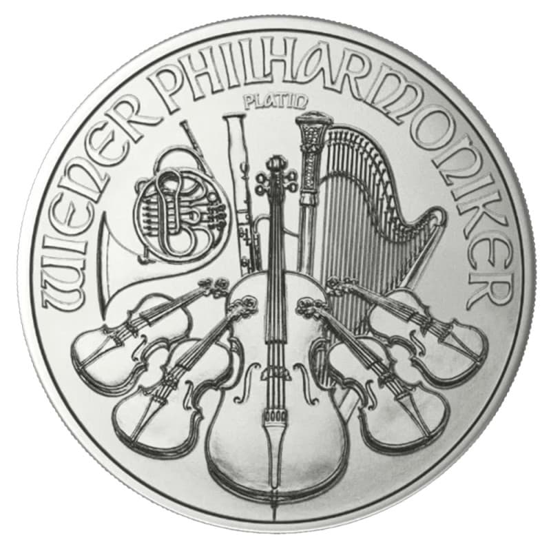 Platinová mince 1/25 Oz Wiener Philharmoniker 2026