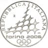 Stříbrná mince 5 EURO 2006 Winter Olympics Ski Jumping Proof - 2005