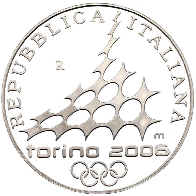 Stříbrná mince 5 EURO 2006 Winter Olympics Cross-Country Skiing Proof - 2005