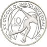 Stříbrná mince 10 EURO 2006 Winter Olympics - Speed skating Proof - 2005