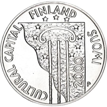 Stříbrná mince 100 Markkaa Helsinki - 2000 Proof