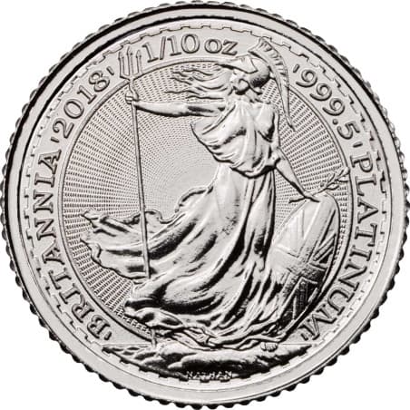 Platinová mince 1/10 Oz Britannia 2018