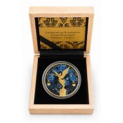 Stříbrná mince 1 Oz Golden Noir Series Libertad The King 2023 Kolorováno