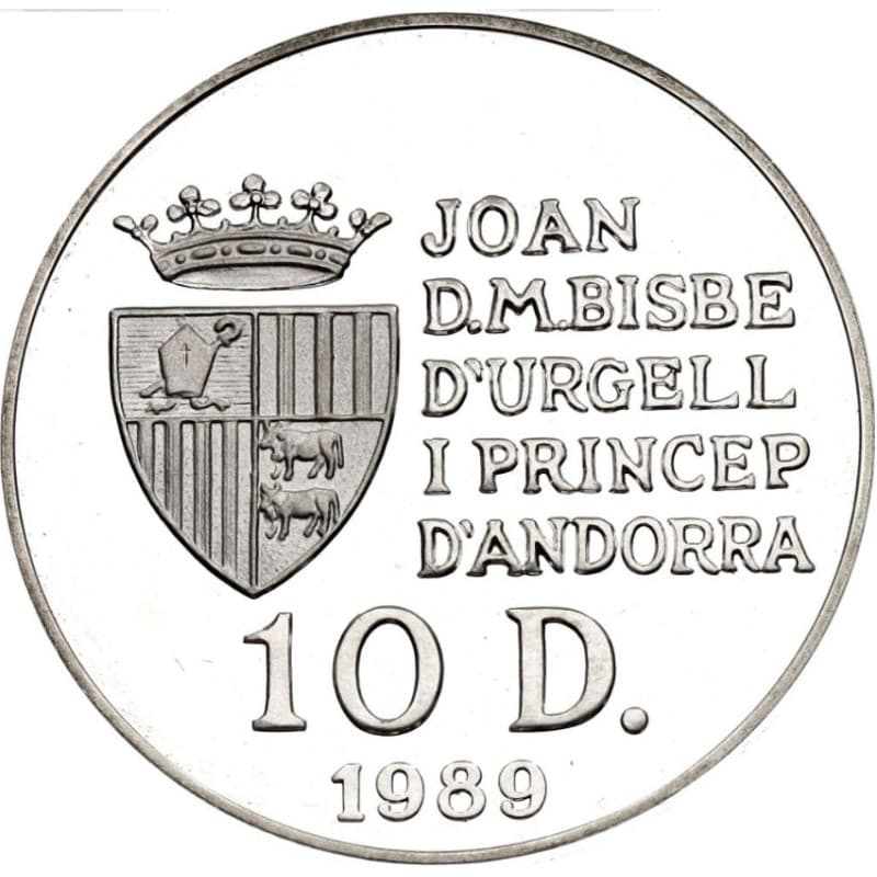 Stříbrná mince 10 Diners - Joan Martí i Alanis XXV Summer Olympic Games - 1989 Proof