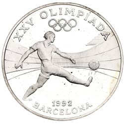 Stříbrná mince 10 Diners - Joan Martí i Alanis XXV Summer Olympic Games - 1989 Proof