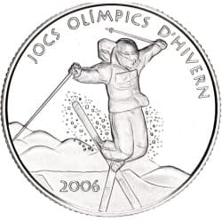 Stříbrná mince 10 Diners XX Winter Olympic Games - 2005 Proof