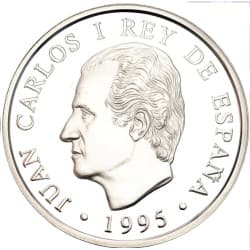 Stříbrná mince 1000 Pesetas - Juan Carlos I 1996 Summer Olympics - 1995 Proof