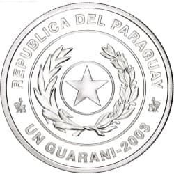 Stříbrná mince 1 Guaraní FIFA World Football Championship - Germany 2006 - 2003 Proof
