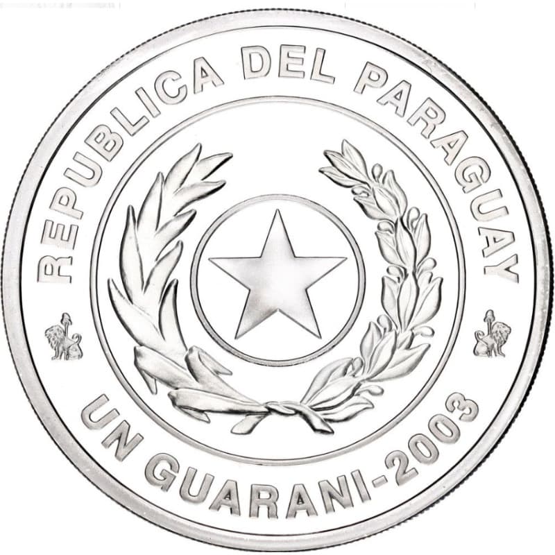 Stříbrná mince 1 Guaraní FIFA World Football Championship - Germany 2006 - 2003 Proof