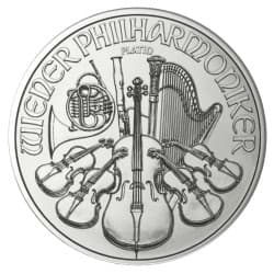 Platinová mince 1/25 Oz Wiener Philharmoniker 2023