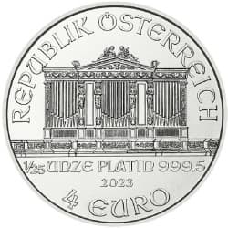 Platinová mince 1/25 Oz Wiener Philharmoniker 2023