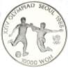 Stříbrná mince 10000 WON XXIV OLYMPIAD SEOUL Soccer - 1988