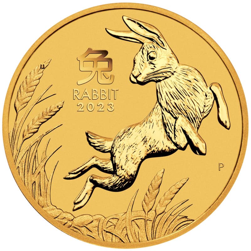Zlatá mince 1/20 Oz Lunar Series III Year of the Rabbit 2023