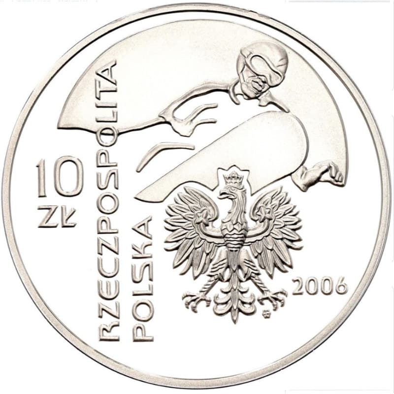 Stříbrná mince 10 Zlotys Turin 2006 - 2006 Proof