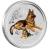 Stříbrná mince 1/4 Oz Lunar Series II Year of the Dog 2018 Kolorováno
