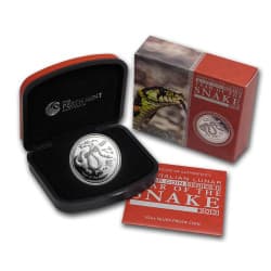 Stříbrná mince 1/2 Oz Australian Lunar Series II Year of the Snake 2013 Proof