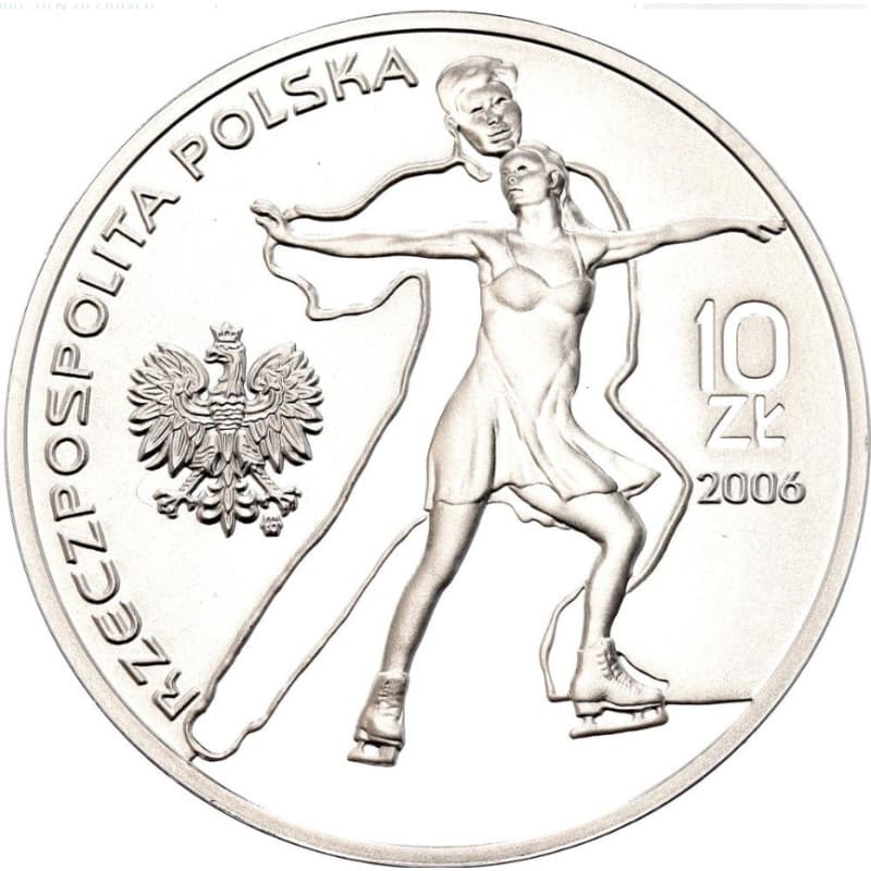 Stříbrná mince 10 Zlotys Turin 2006 - 2006 Proof