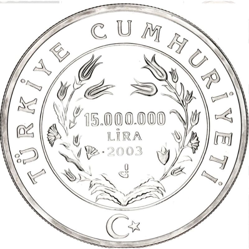 Stříbrná mince 15 000 000 Lira World Cup Germany 2006 - 2003 Proof