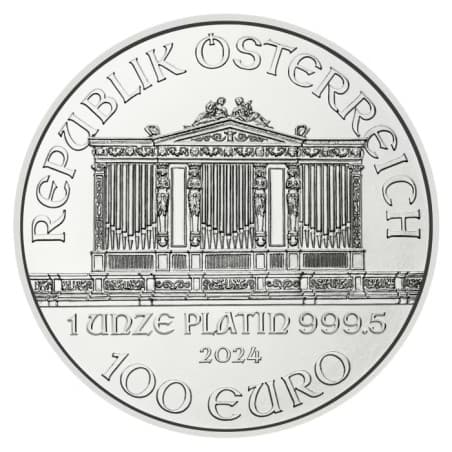Platinová mince 1 Oz Wiener Philharmoniker 2024