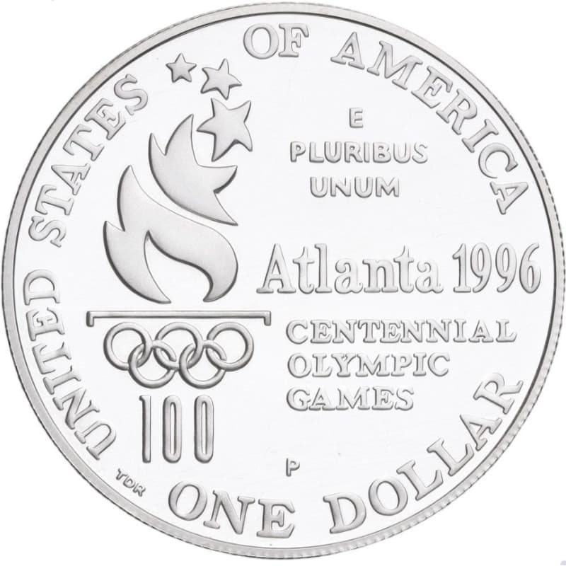 Stříbrná mince 1 Dollar Atlanta Olympics - Rowing - 1996 Proof