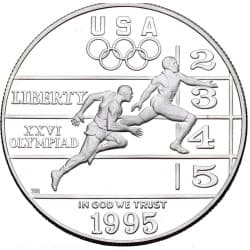 Stříbrná mince 1 Dollar Atlanta Olympics - Track and Field - 1995 Proof