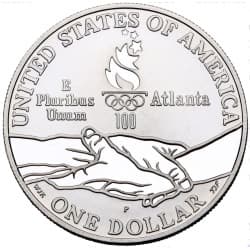 Stříbrná mince 1 Dollar Atlanta Olympics - Track and Field - 1995 Proof