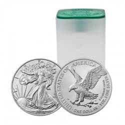 Tuba 20 x stříbrná mince 1 Oz American Eagle aktuální ročník