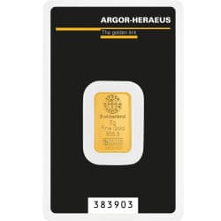 Zlatý slitek 5 g Argor Heraeus Kinebar