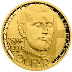 Zlatá mince 1 dukát Národní hrdinové - Josef Toufar 2020 Proof