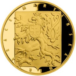 Zlatá mince 1 Dukát Vznik ČSR - Martinská deklarace proof