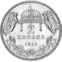 Stříbrná mince 2 Korona FERENCZ JOZSEF I 1913