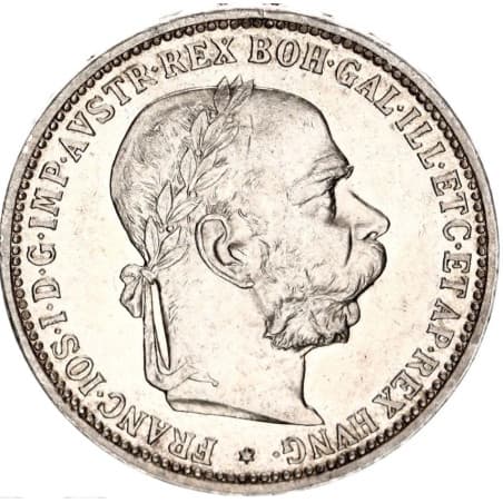Stříbrná mince 1 Crown1 / 1 Krone Francis Joseph I. různé roky