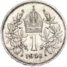 Stříbrná mince 1 Crown1 / 1 Krone  Francis Joseph I. různé roky